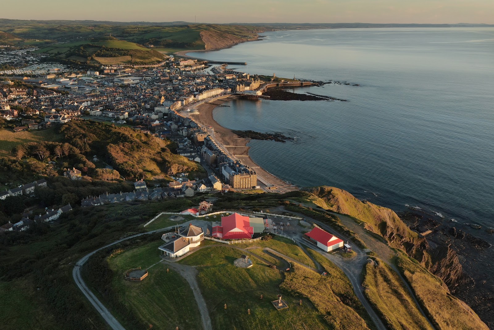 The Constitution Hill at the seafront in Aberystwyth